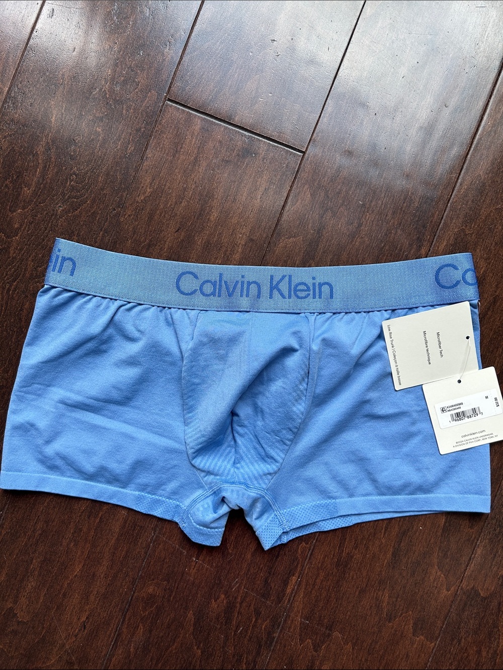 Calvin Klein Microfiber low rise  Trunk - blue light M